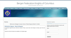 Desktop Screenshot of bergenfederationkofc.org